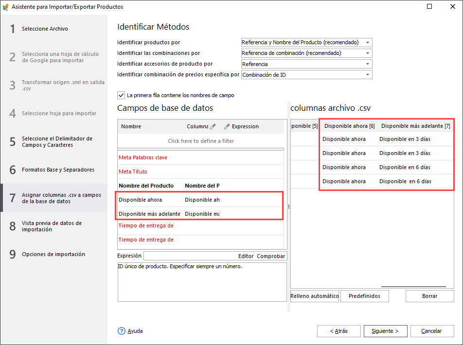 Assign Stock Options During Import