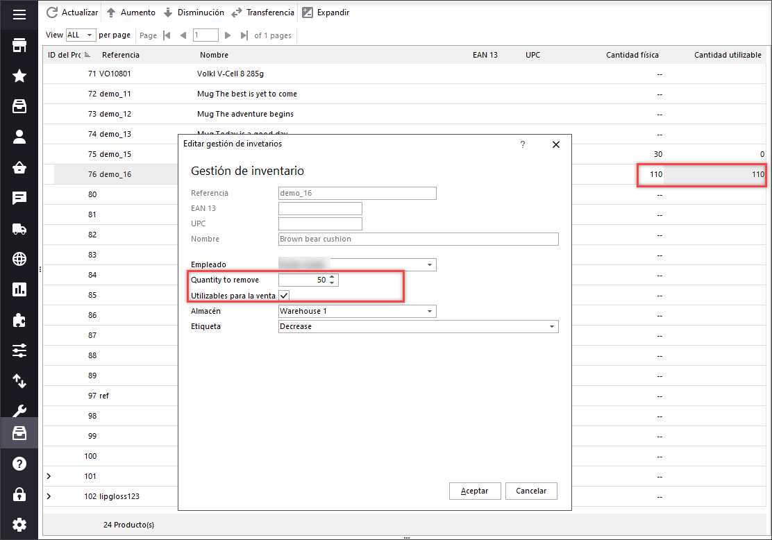 Decrease PrestaShop Product Quantity In Stock