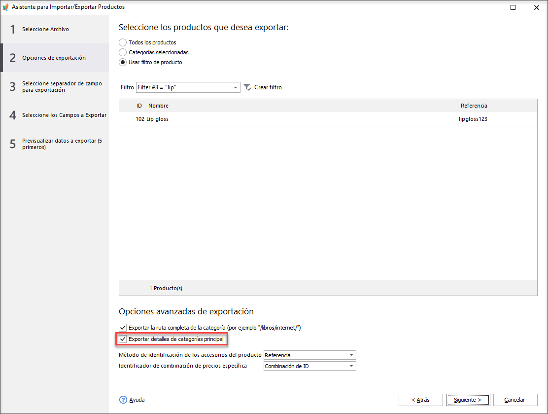 Export parent details