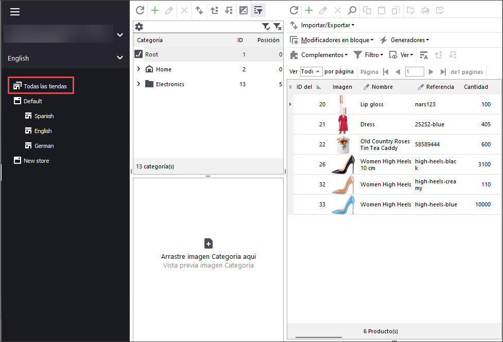 Global Store Selector in Store Manager