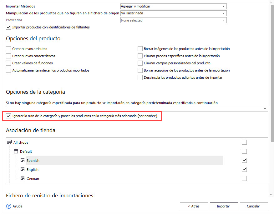 Ignore Category Path and Set Specific Category Option During Products Import
