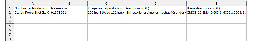 Import File for PrestaShop Multi Lingual Product Details with Store Manager