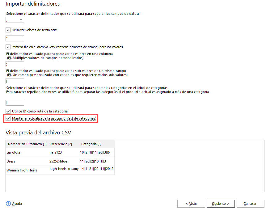 Keep Current Categories Associations During Products Import