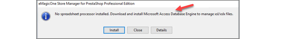 Microsoft Access Database Engine Notification