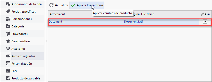 Archivos Adjuntos PrestaShop. Asignar Archivos Adjuntos a Productos de Forma Masiva.