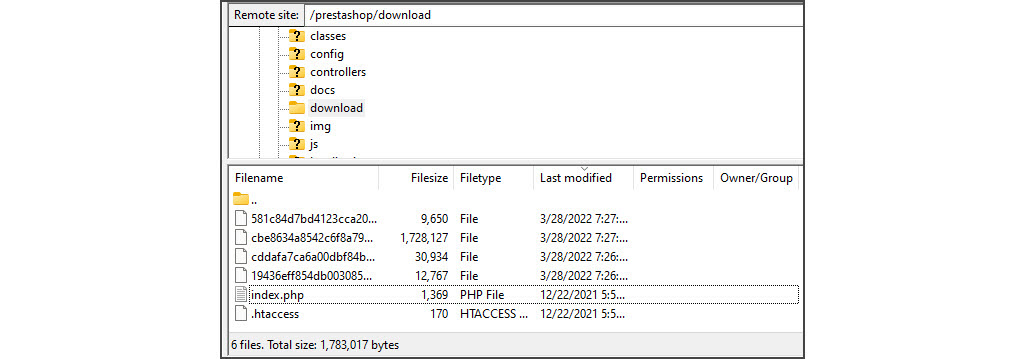 PrestaShop Attached Files Folder