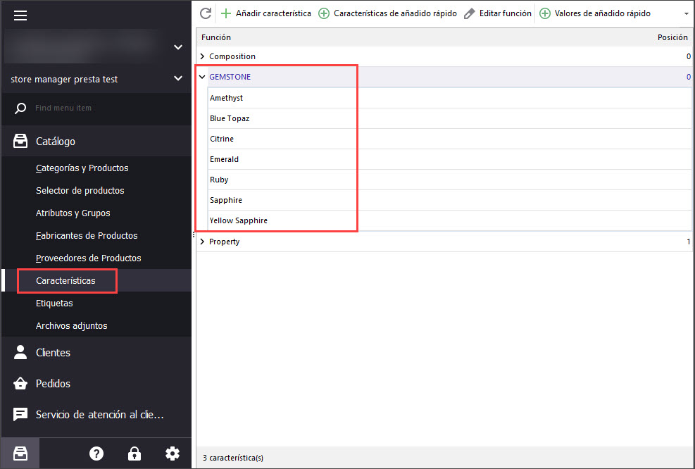PrestaShop Feature Values Created Under Features Section
