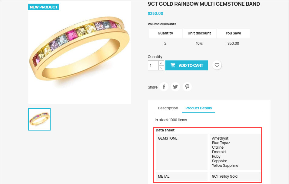 PrestaShop Product with Added Features