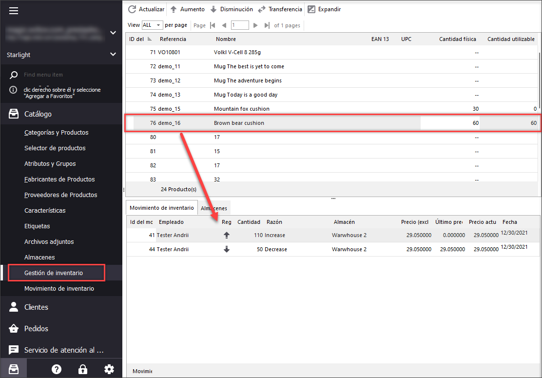 PrestaShop Stock Movement And Warehouses