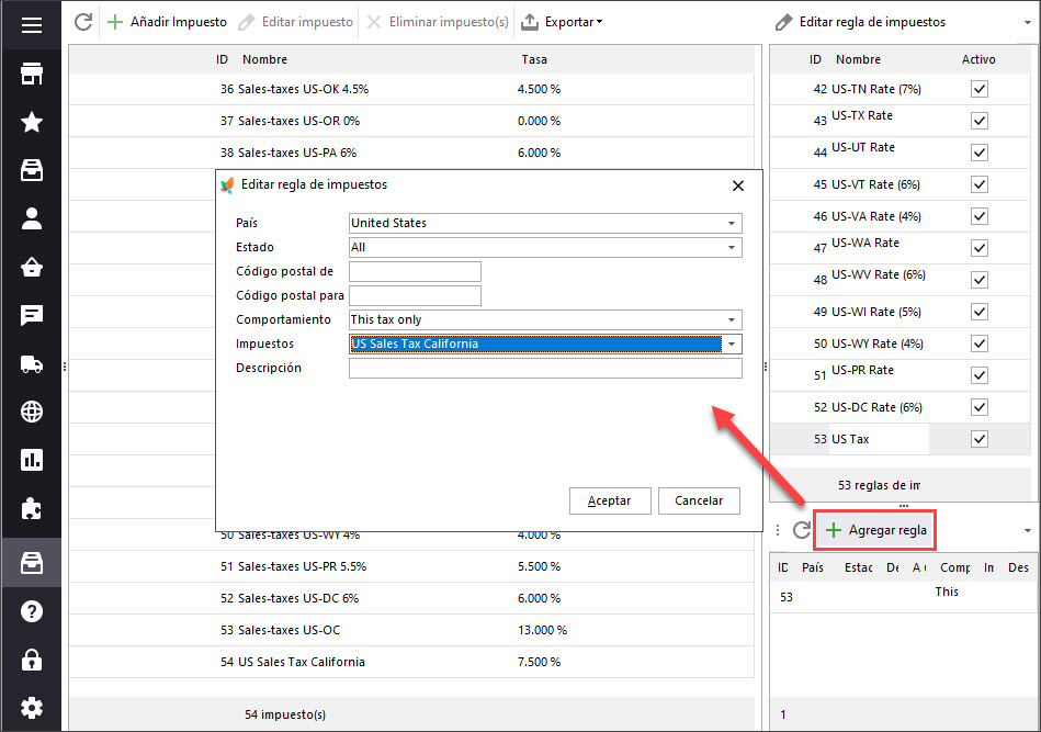 PrestaShop Tax Rules For USA