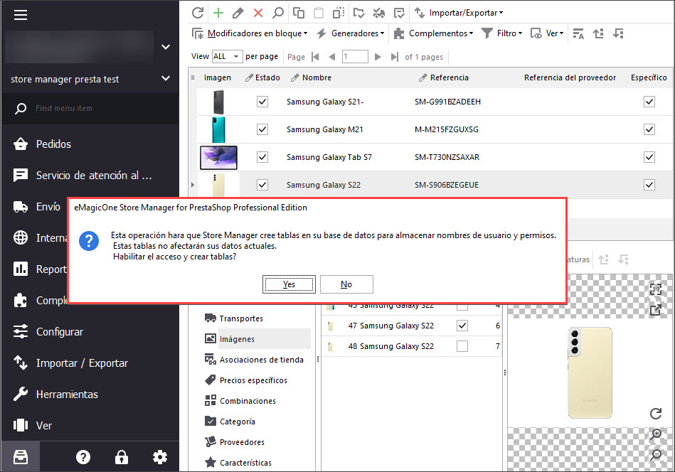 PrestaShop Users and Permissions Creation Notification with Store Manager