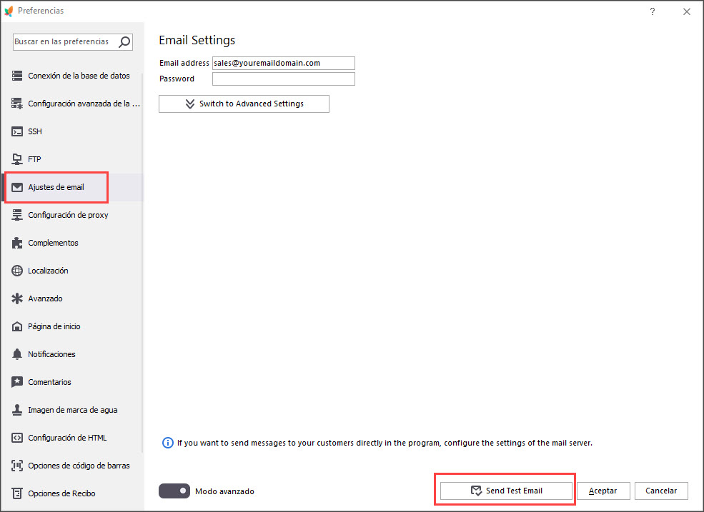 Prestashop Custom Reports Email Simple Settings with Store Manager