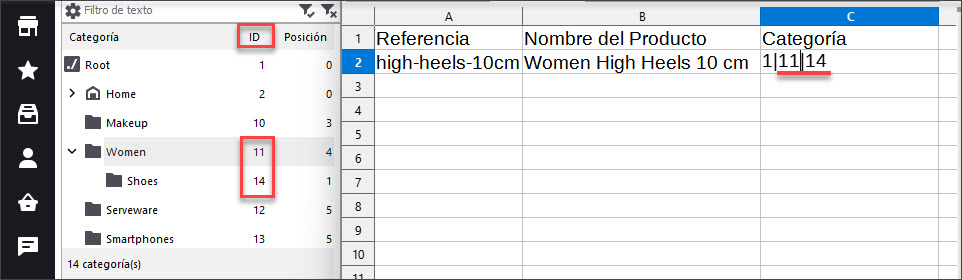 Importar Productos PrestaShop en Múltiples Categorías