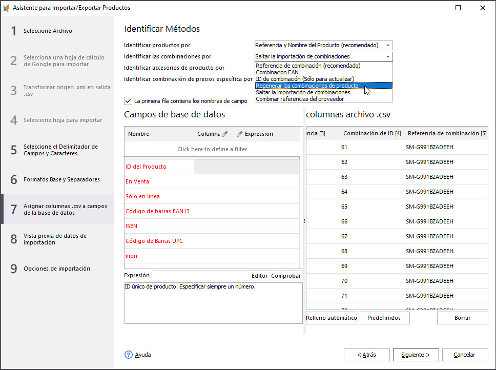 Regenerate Product Combinations Option During Import