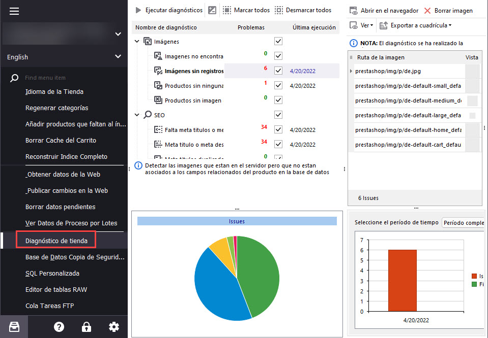 Run Store Diagnostics with PrestaShop Store Manager