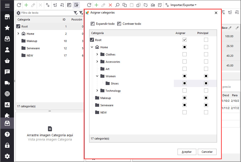Select Categories to Assign Multiple PrestaShop Products