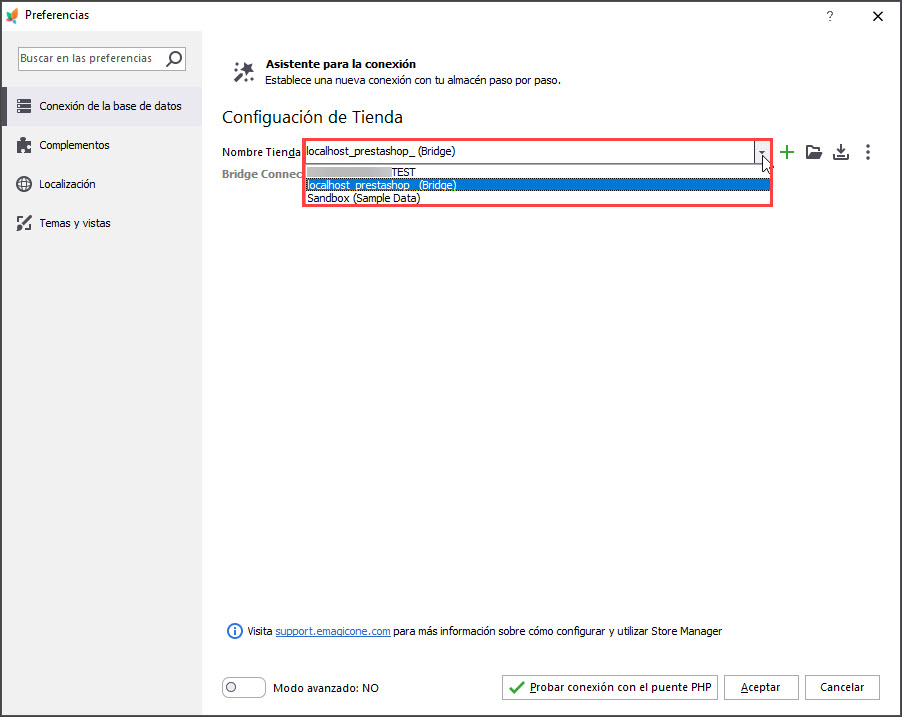Set Separate Connection to Each PrestaShop Store with Store Manager