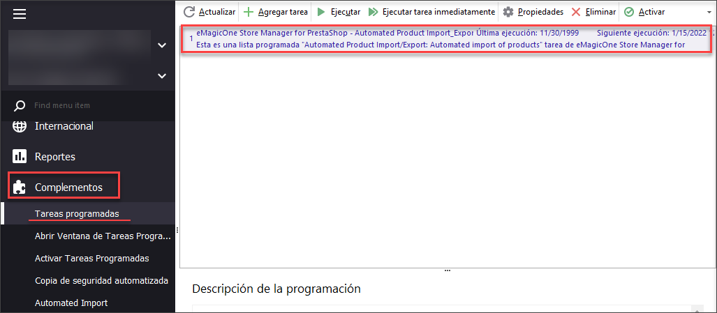 Show Scheduled PrestaShop Cron Import Tasks