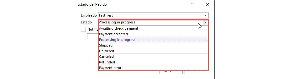 Update Order Status for selected orders by eMagicOne