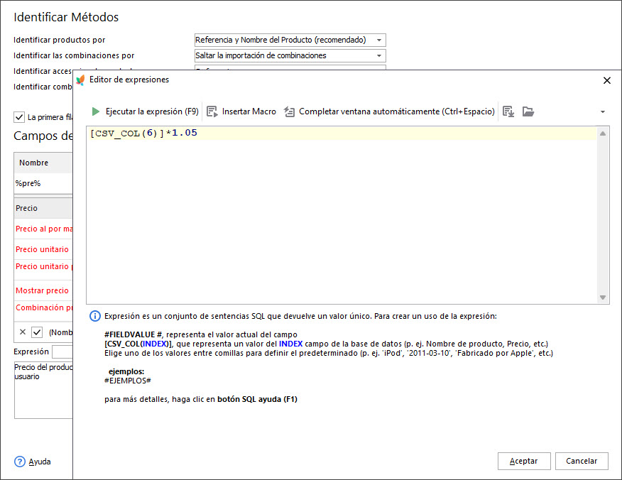 Update Product Price Using Expression During Products Import