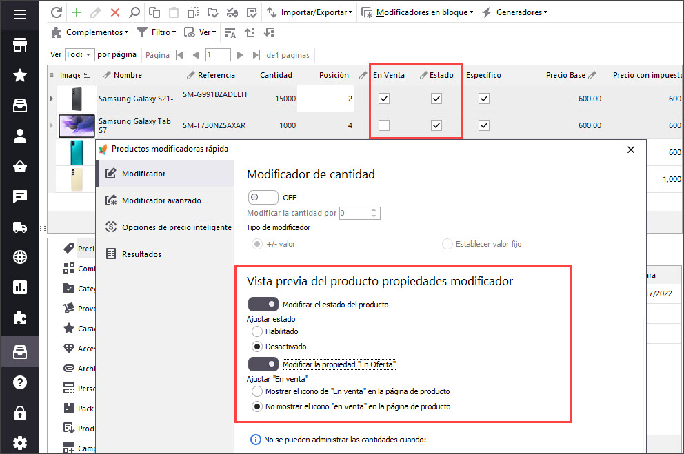 Update Product Status with Mass Product Changer