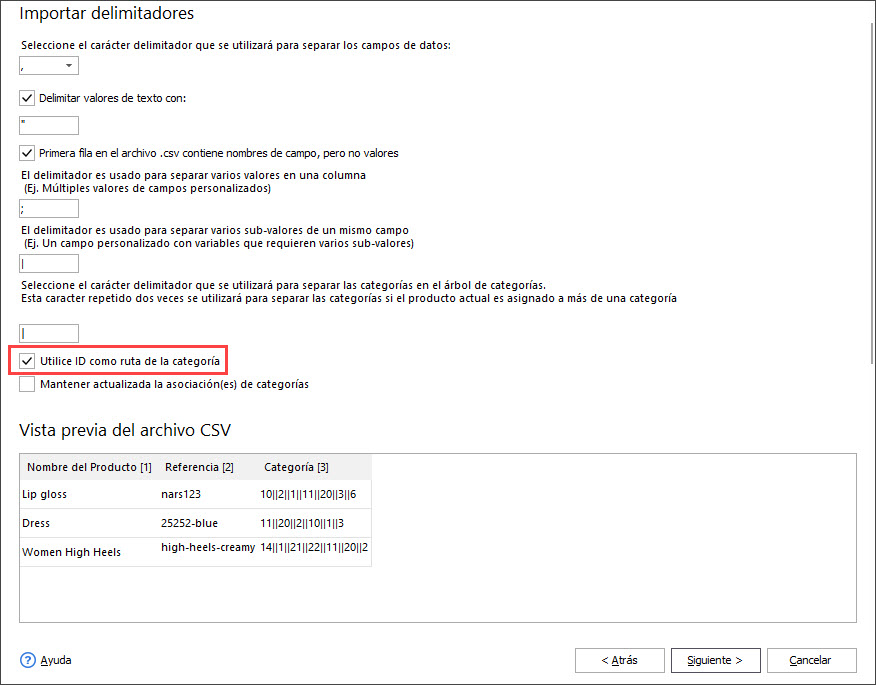 Use ID as Category Path During Products Import with Store Manager