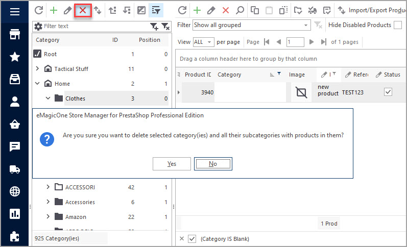 Delete PrestaShop Category Confirmation Delete PrestaShop Category Confirmation Notification