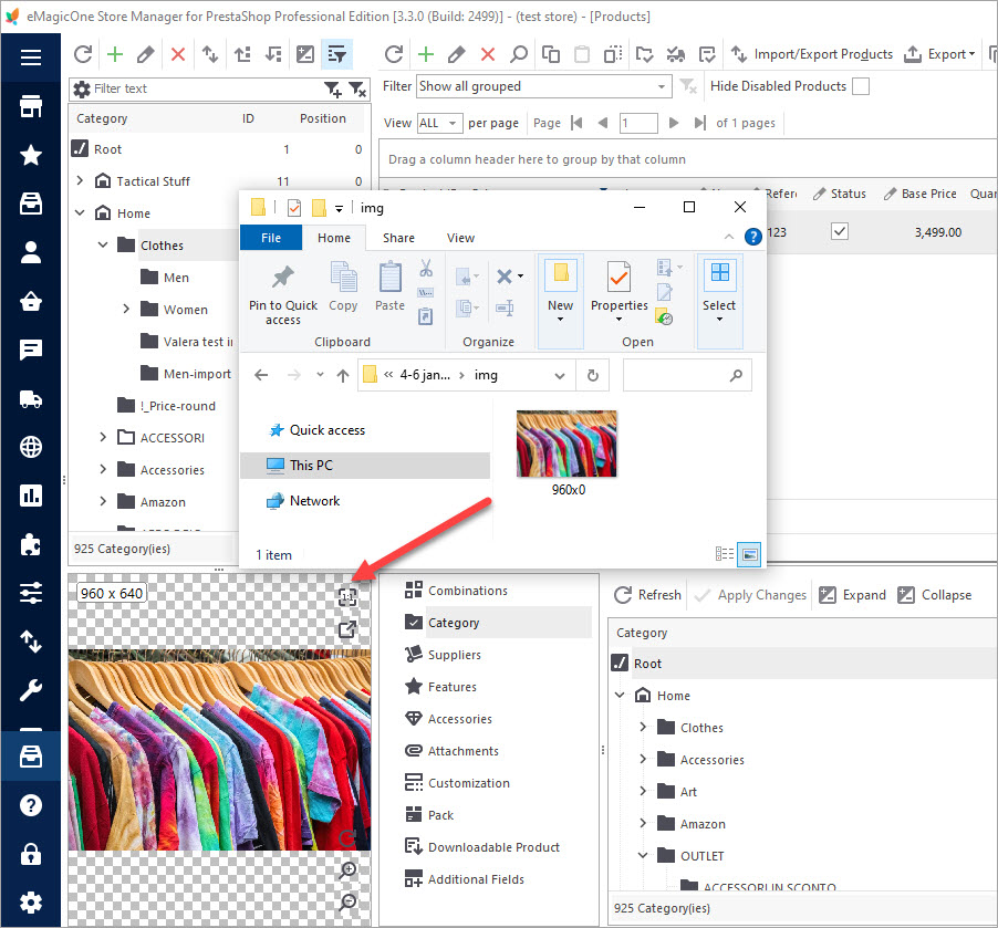 Upload Image to PrestaShop Category Upload Image to PrestaShop Category with Store Manager