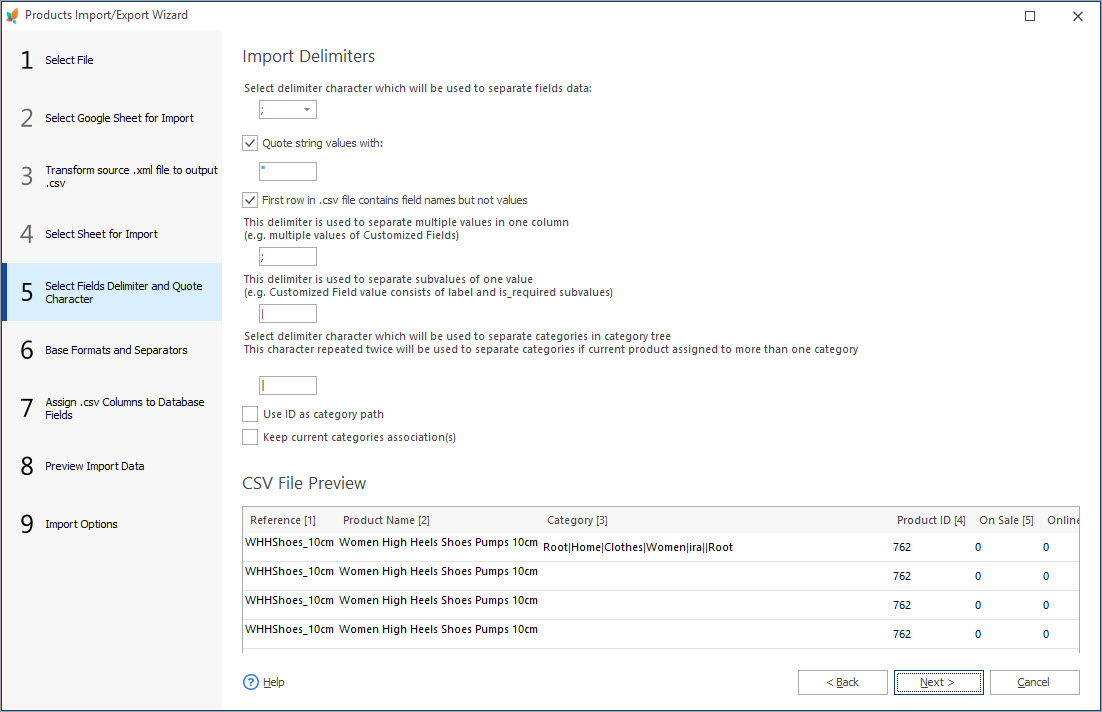 Select Fields Delimiter and Quote Character Select Fields Delimiter and Quote Character During Import