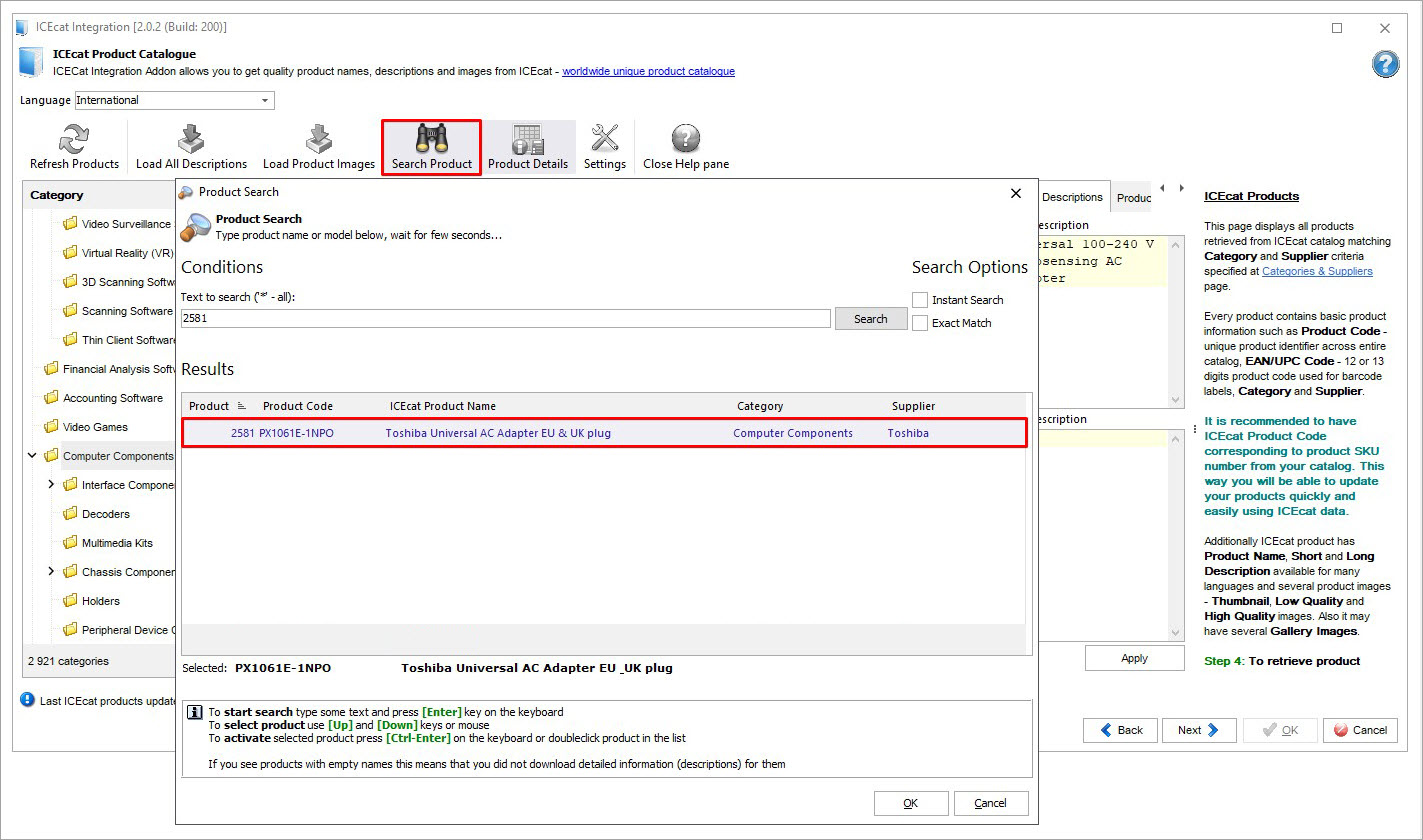 Product-Search-in-the-ICEcat-Integration