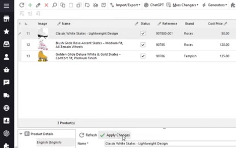 Modifier le nom, la description et d'autres données de produit PrestaShop comme dans Excel avec Store Manager