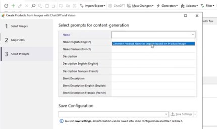 Créer des produits avec AI Vision à partir d'une image seule et les publier sur PrestaShop automatiquement