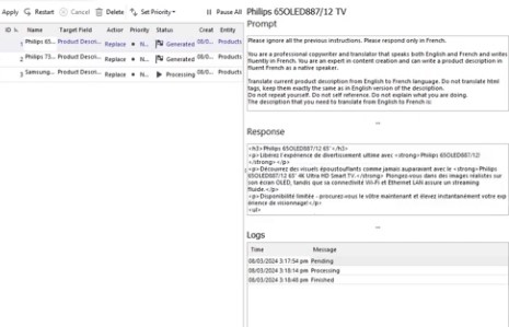 Comment traduire la description des produits avec ChatGPT for PrestaShop