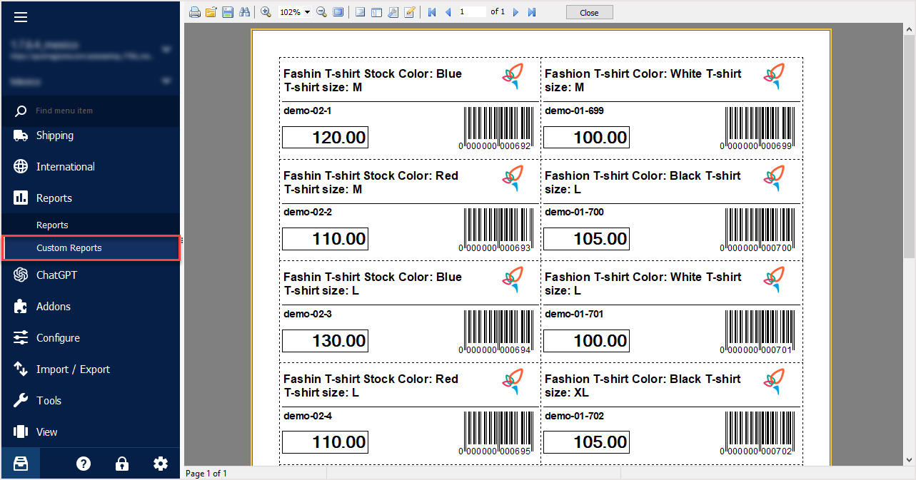 PrestaShop Custom Reports