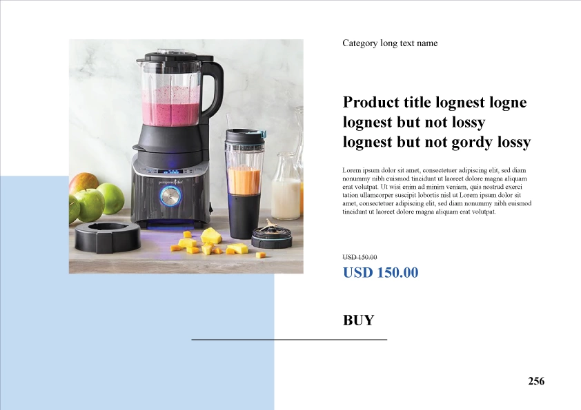 FruitBlue2 LookBook Template for PrestaShop