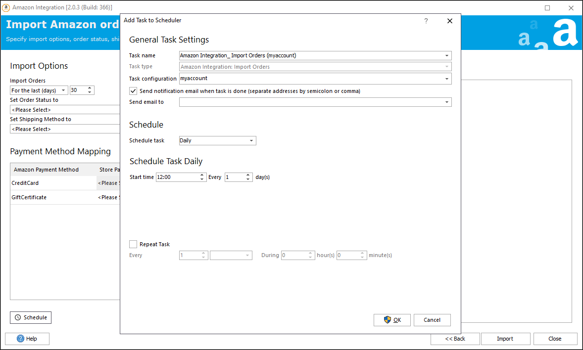 PrestaShop Import Orders Scheduler