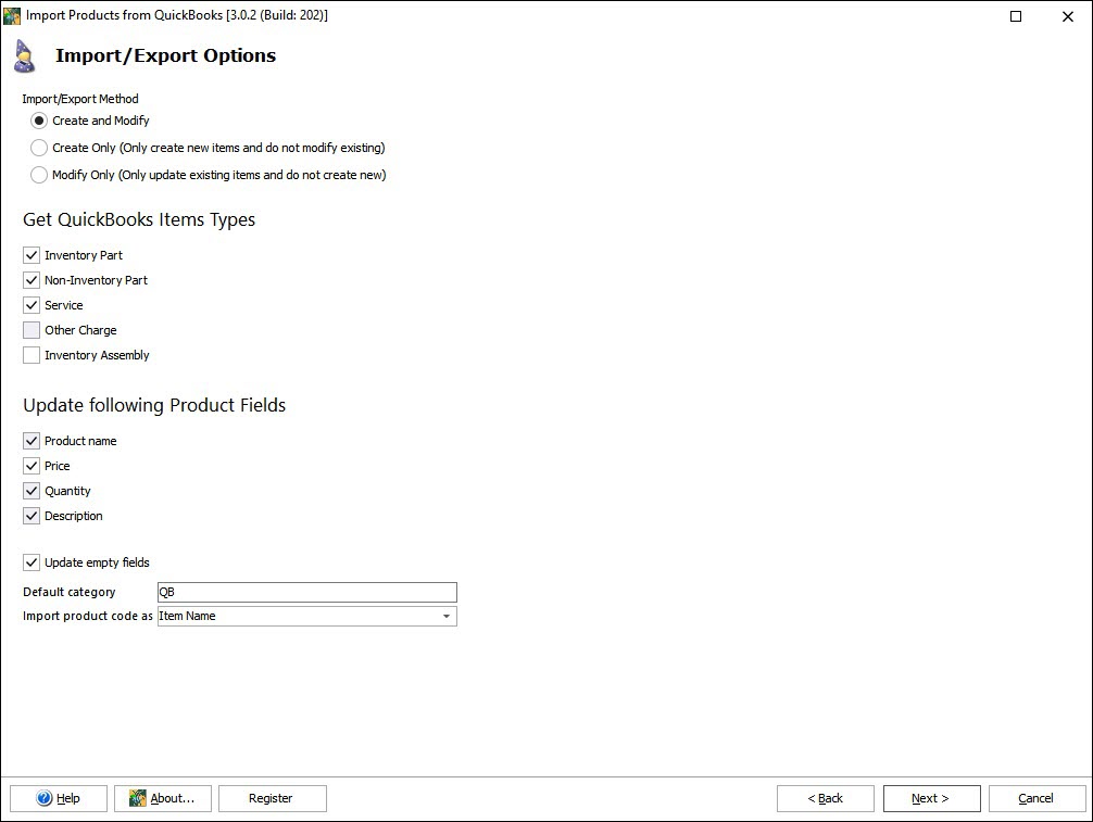 Import Products from QuickBooks Online to PrestaShop Import Products from QuickBooks Online to PrestaShop