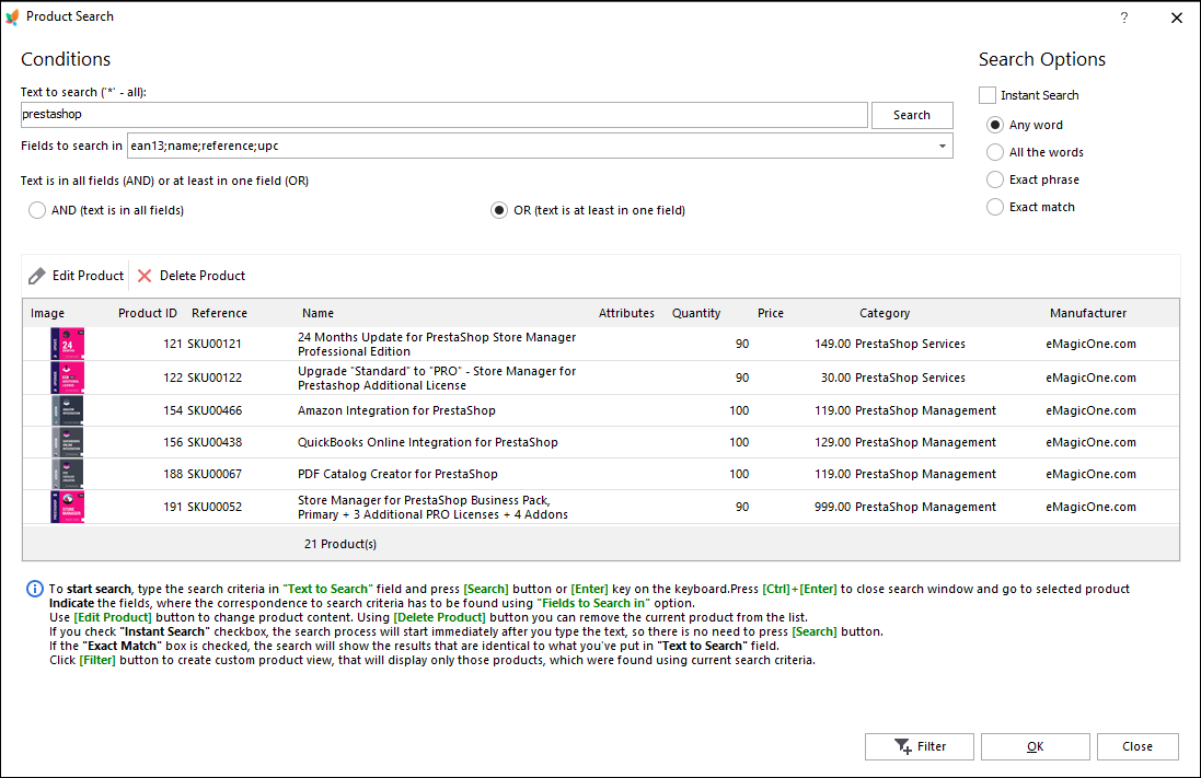 Personalize Grid and Search Personalize Grid and Search