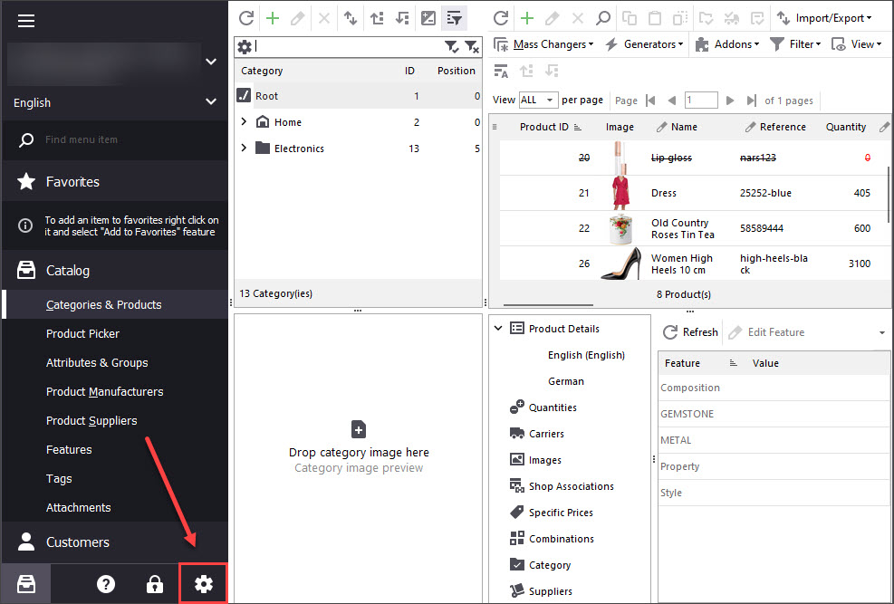 Print PrestaShop Receipt Preferences