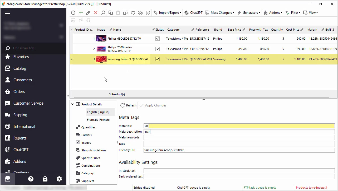 PrestaShop ChatGPT Integration for Meta Title