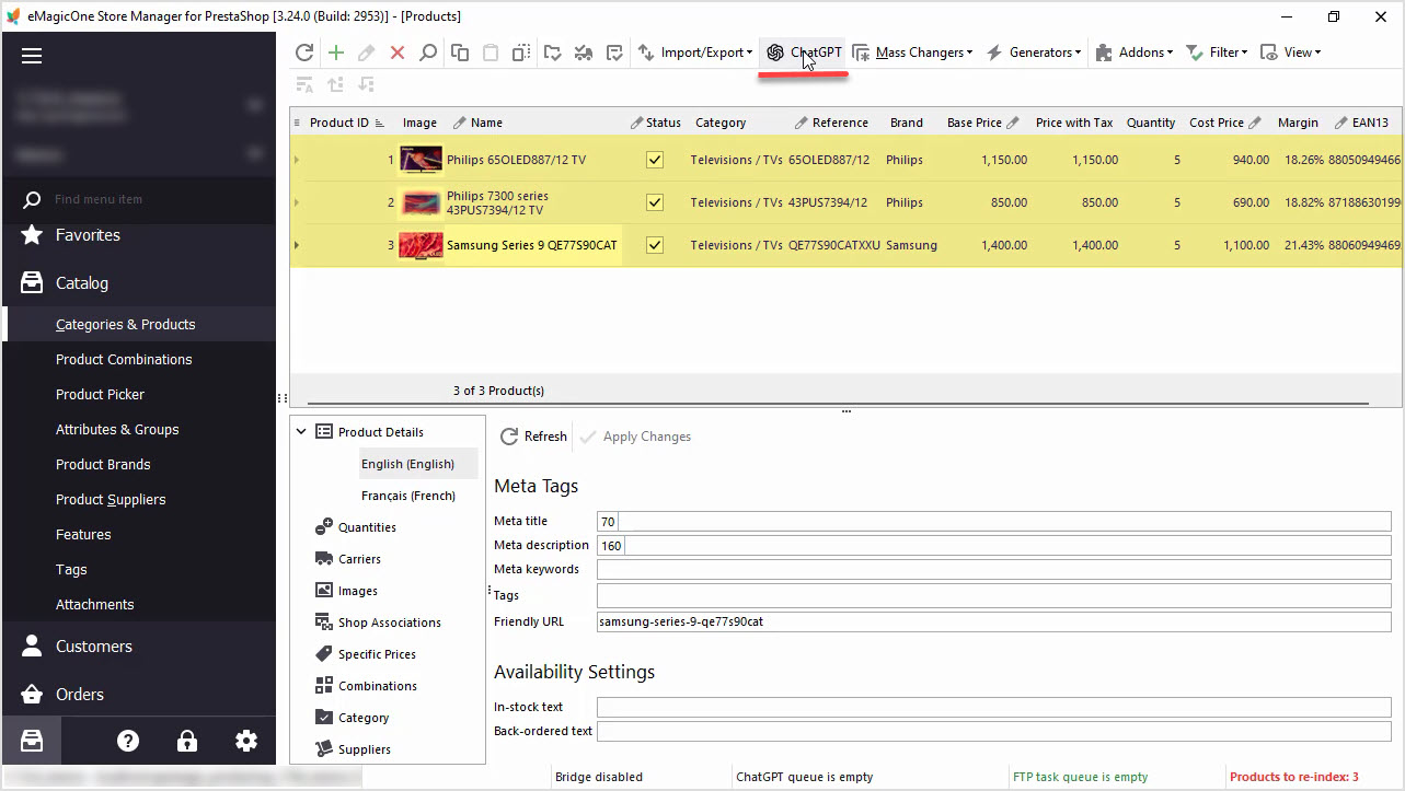 PrestaShop ChatGPT Integration for Meta Title