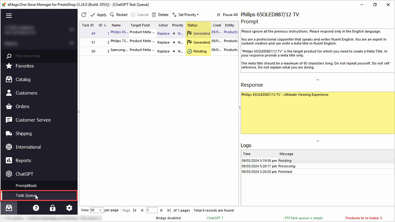 PrestaShop ChatGPT Integration for Meta Title