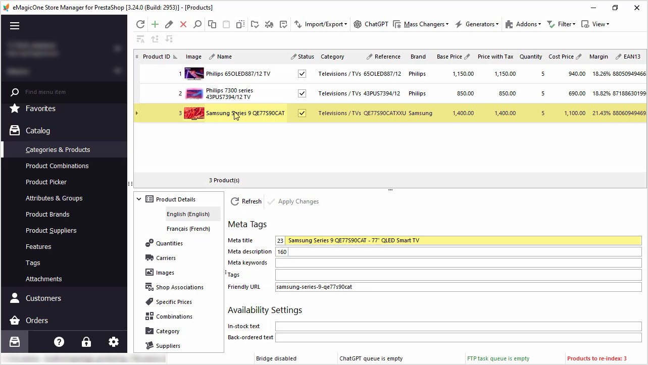 PrestaShop ChatGPT Integration for Meta Title