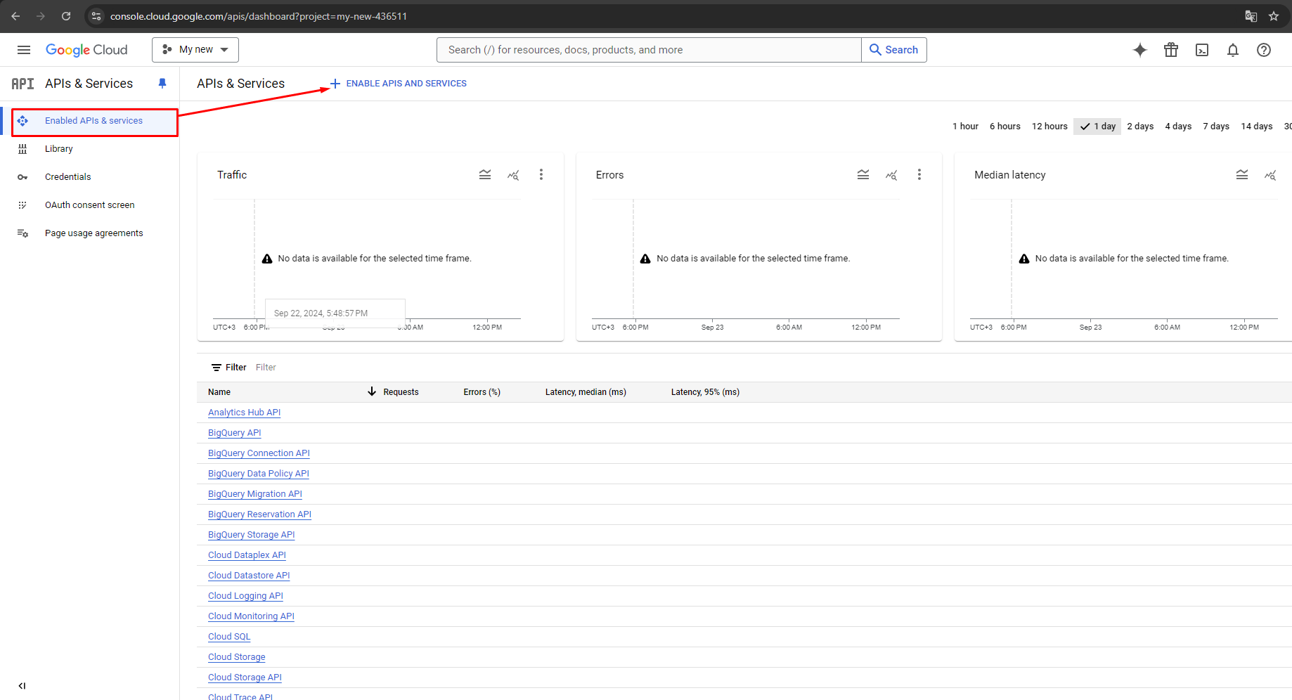 Generate Google API keys for Store Manager for PrestaShop, Go to Enabled APIs and Services  Enable APIs and Services.